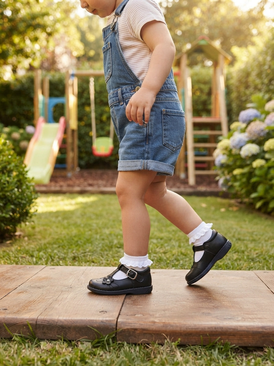 Zapato De Vestir Para Niña Mod 526 100% Piel (18.0 -21.5)
