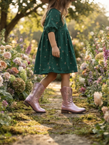 Bota Vaquera Casual Para Niña Mod 700 Sintetica (18.0 -21.5)
