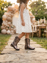 Bota Vaquera Casual Para Niña Mod 700 Sintetica (15.0 -17.5)