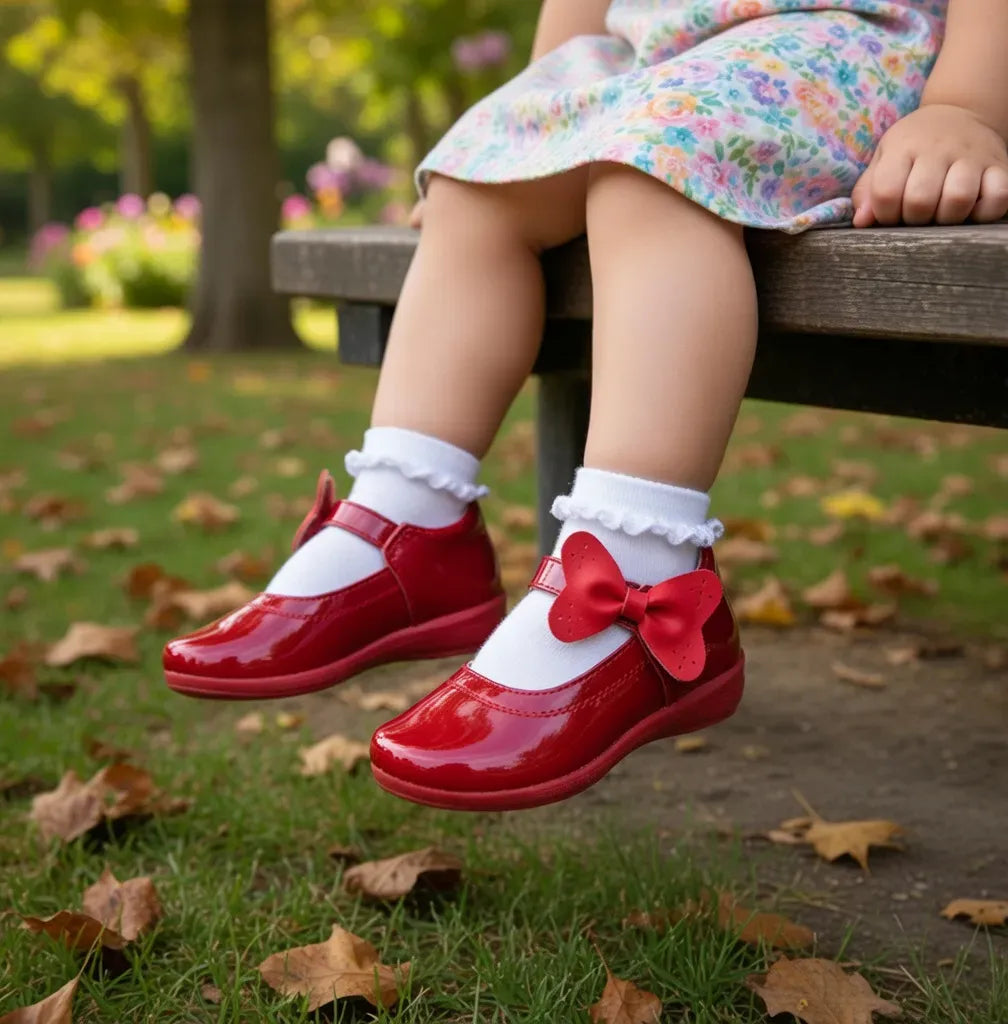 Zapato De Vestir Para Niña Mod 779 100% Piel charol (12 al 14.5). (12.0 -14.5)