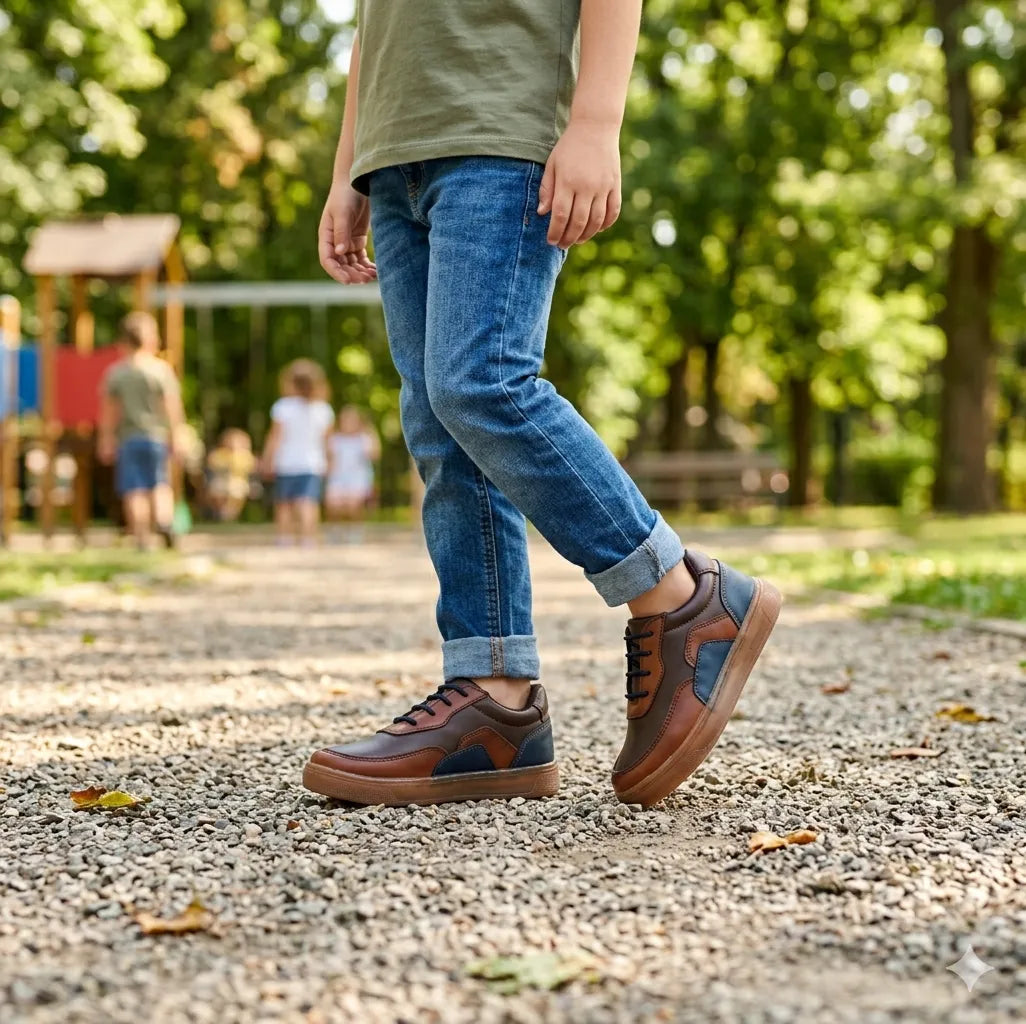 Choclo Casual Para Niño Mod 850 100% Piel (15.0 -17.5)