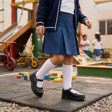Zapato Escolar Para Niña Mod 600 100% Piel (15.0 -17.5)