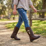 Bota Vaquera Para Niña Mod 600 Sintetica (15 al 17.5) (15.0 -17.5)