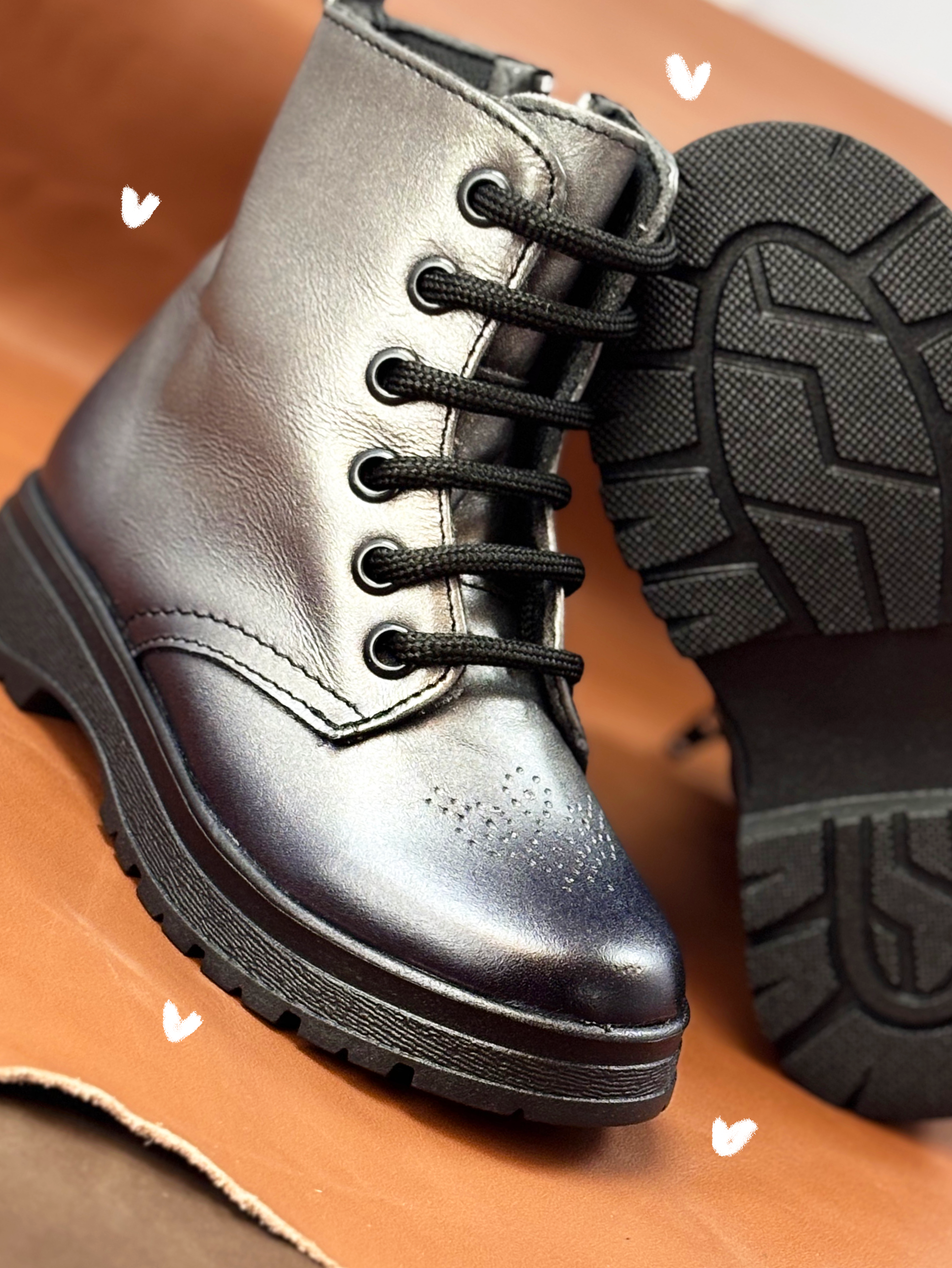 Botin Casual Para Niña Mod 900 100% Piel (15 al 17.5) (15.0 -17.5)
