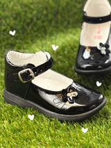Zapato De Vestir Para Niña Mod 526 100% Piel Charol (15 al 17.5). (15.0 -17.5)