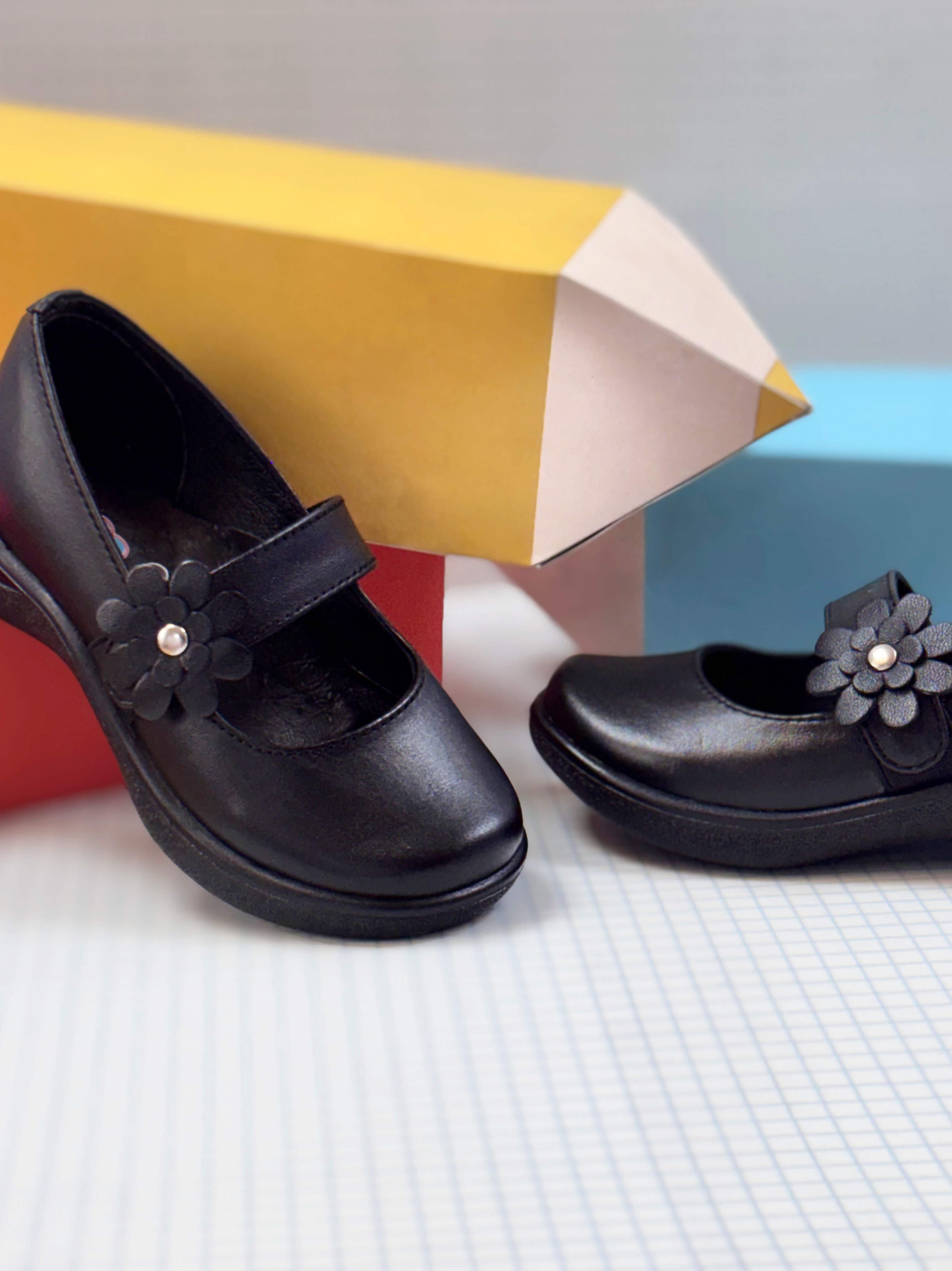 Zapato Escolar Para Niña Mod 701-a 100% Piel (18 al 21.5). (18.0 -21.5)