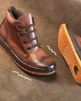 Bota Casual Para Niño Mod 710 100% Piel (18.0 -21.5)