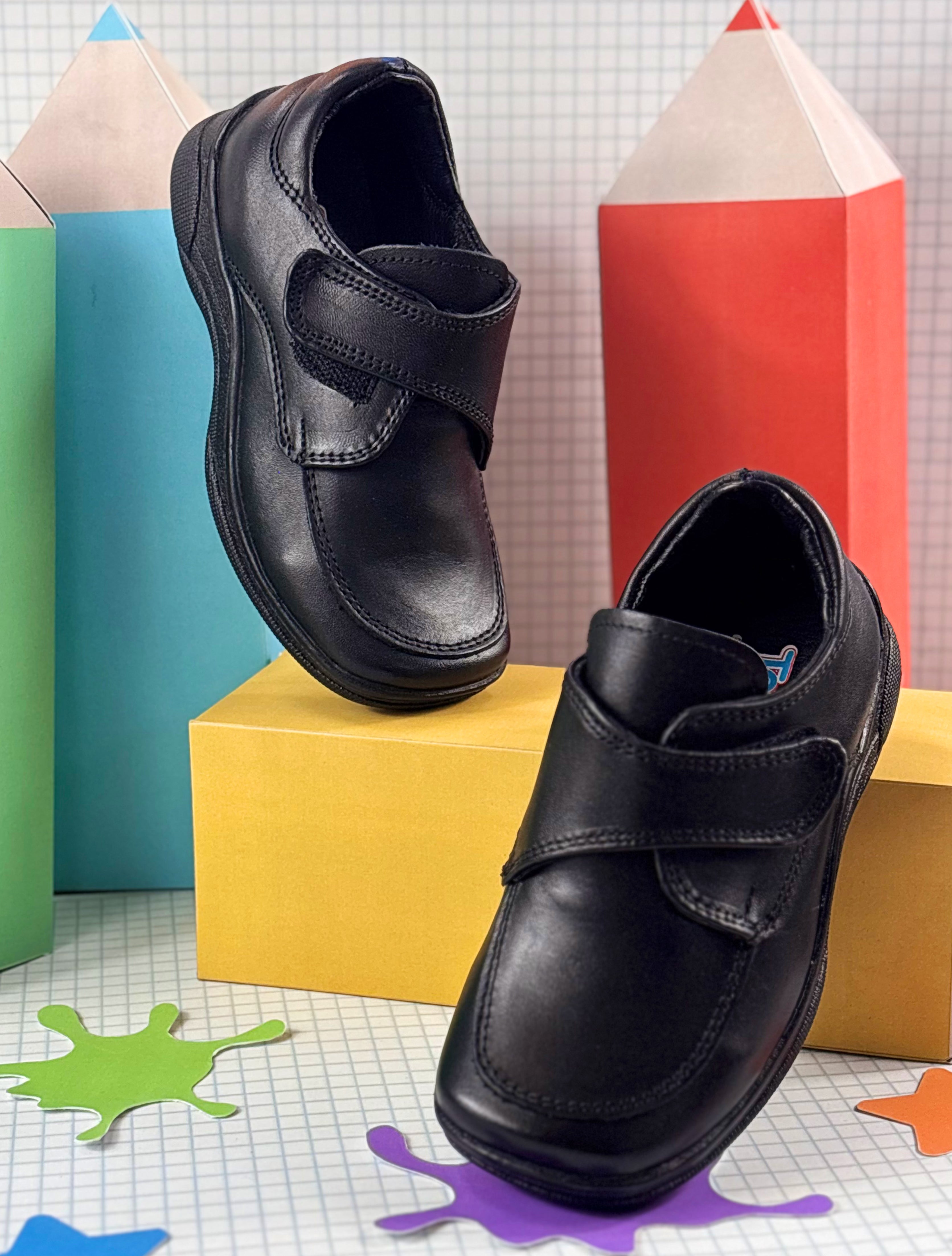 Choclo Escolar Para Niño Mod 506d 100 % Piel (18 al 21.5). (18.0 -21.5)