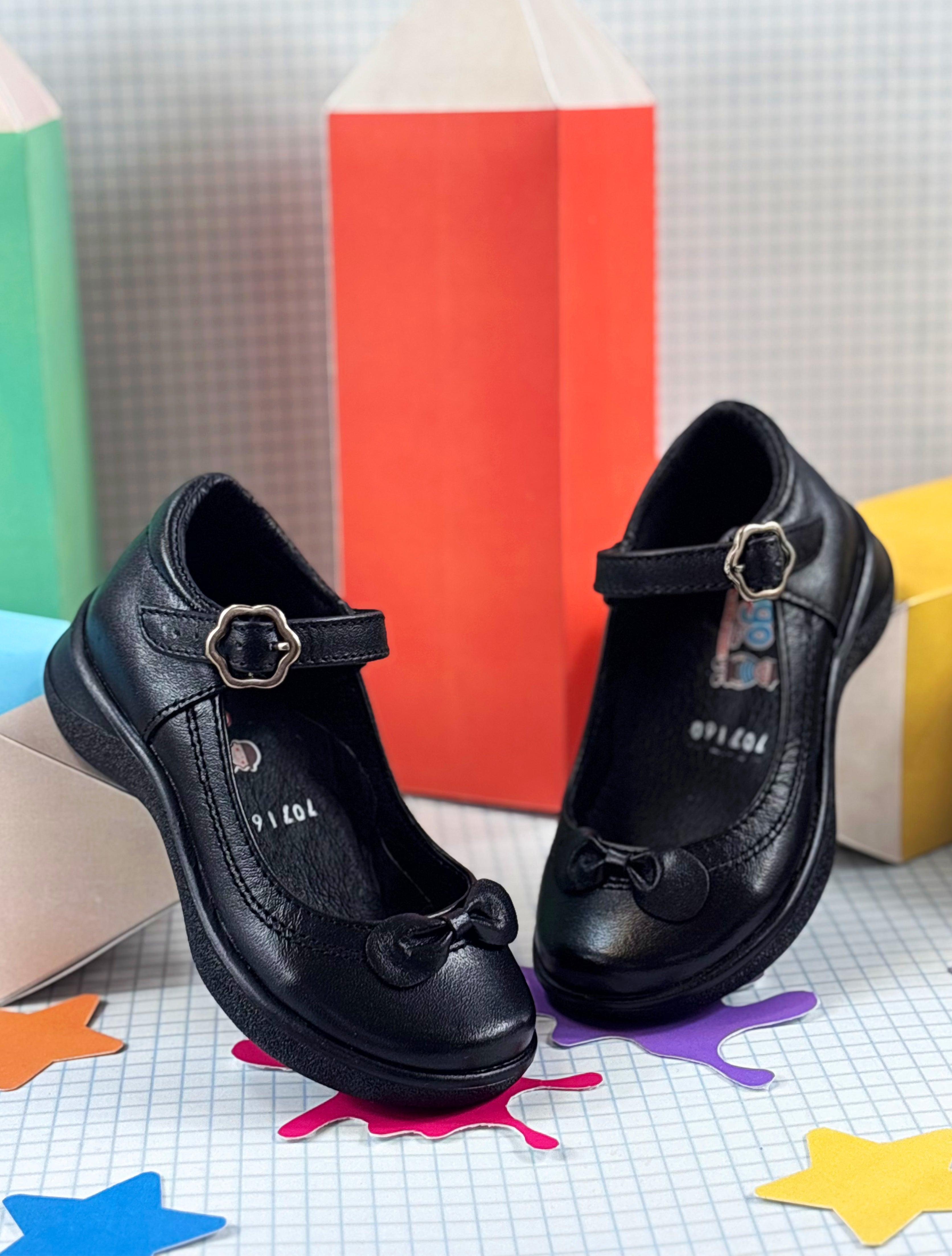 Zapato Escolar Para Niña Mod 707 100% Piel (22 al 25.5).