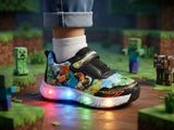Tenis Led Para Niño Minecraft(15.0-17.5) (15.0 -17.5)