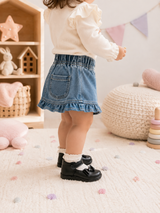Zapato De Vestir Para Niña Mod 344 100% Piel (15.0 -17.5)