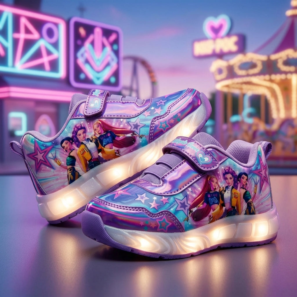 Tenis Led Para Niña Guerreras K-pop(18.0-21.5) (18.0 -21.5)